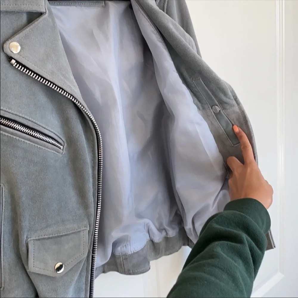 For Love & Lemons XS Understated Leather Jacket - Picture 5 of 8